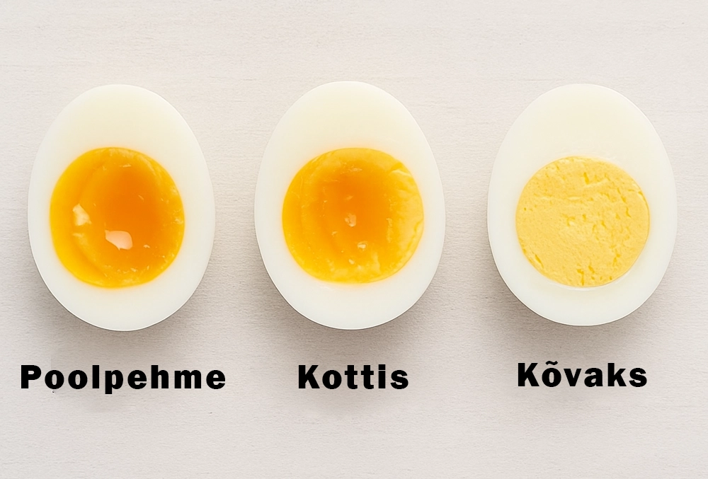 Munade tüübid keetmisel